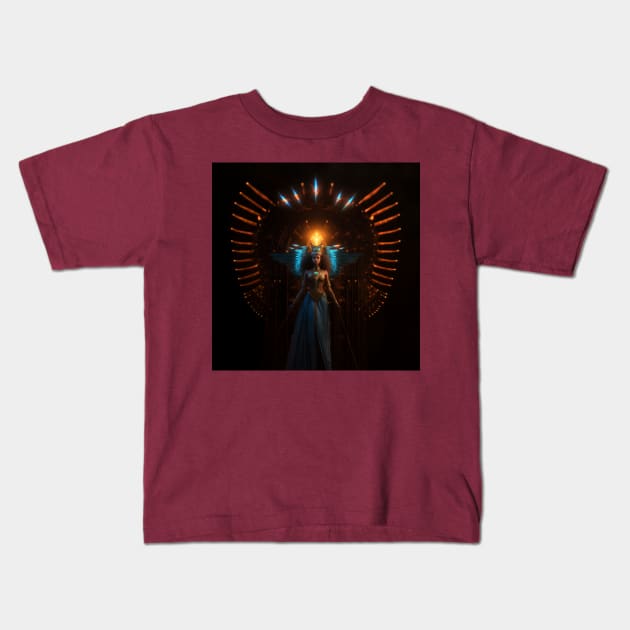 Mystic Goddess Divine Shine Kids T-Shirt by AscensionLife